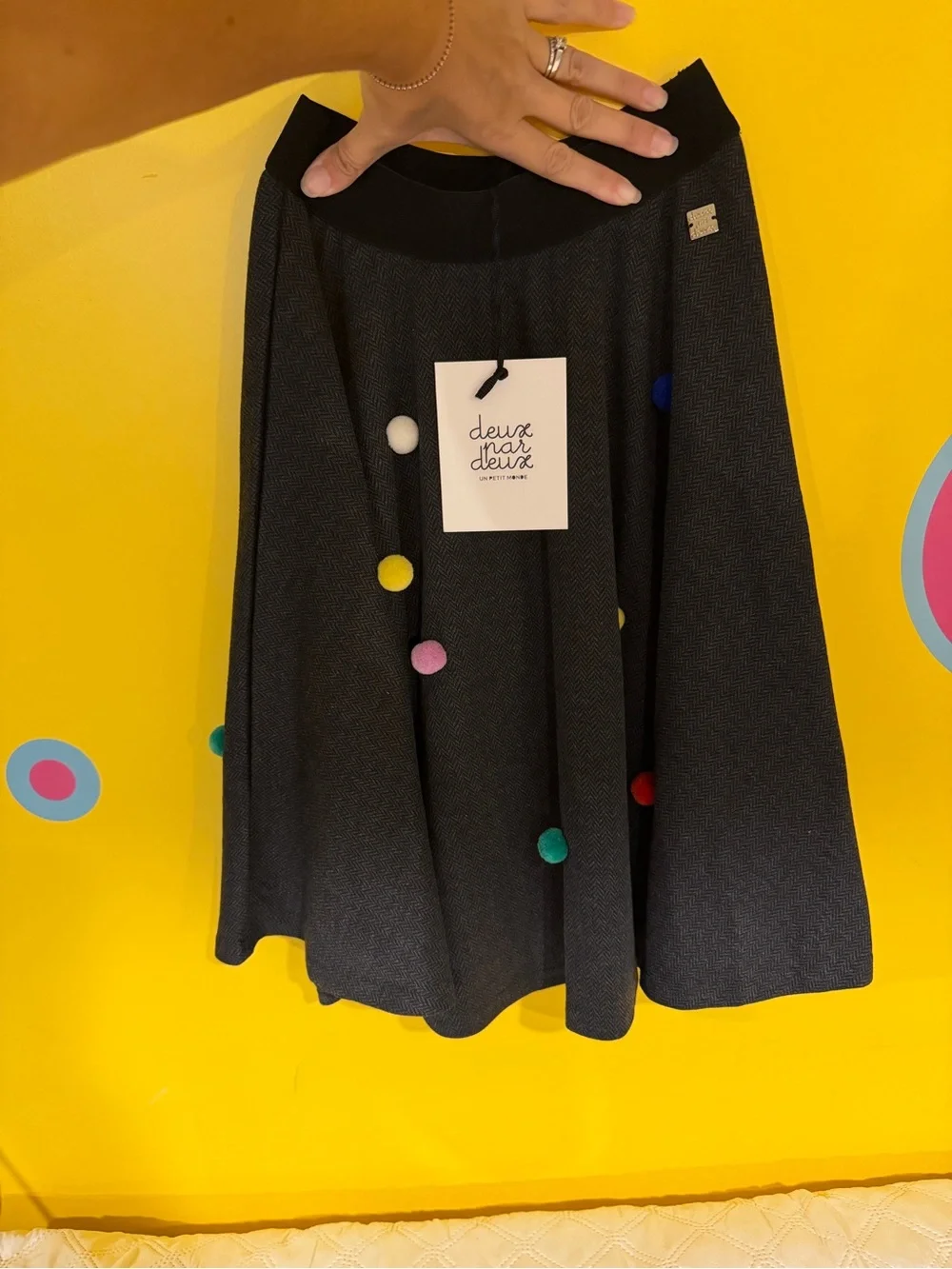 Deux par Deux Pom Pom skirt girls